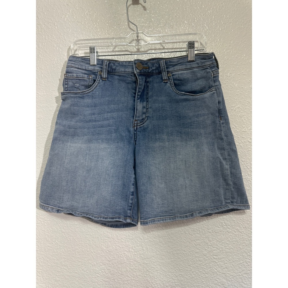 KUT from the Kloth Womens Medium Wash Distressed Denim Shorts Size 8 Blue